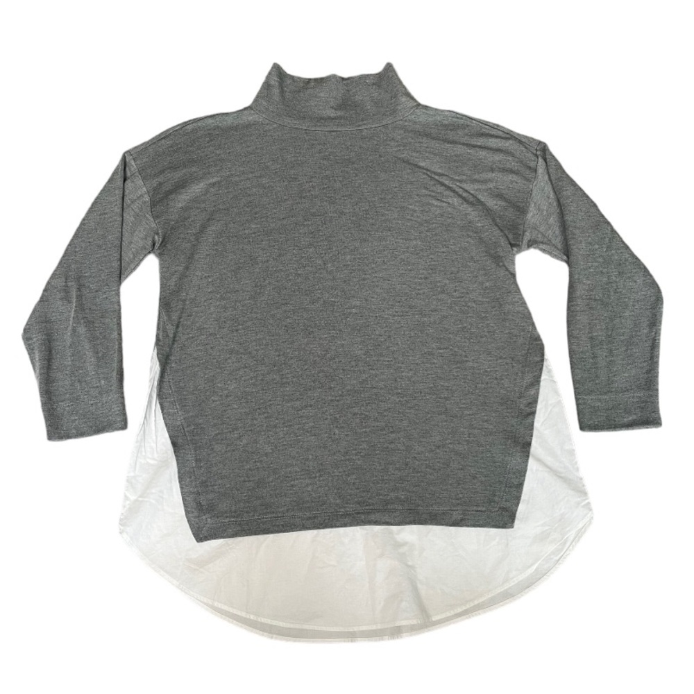 Loft mock neck two tone double‎ layered shirt sz XS